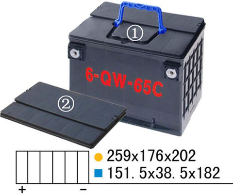UPS ajusta el moldeo a presión del corredor caliente de la caja de batería 6V4 para la serie de los accesorios